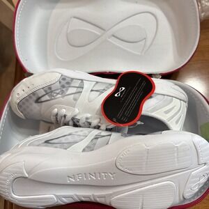 Nfinity Vengeance Cheer Shoes - Size 7.5 White Cheer Shoes With Case